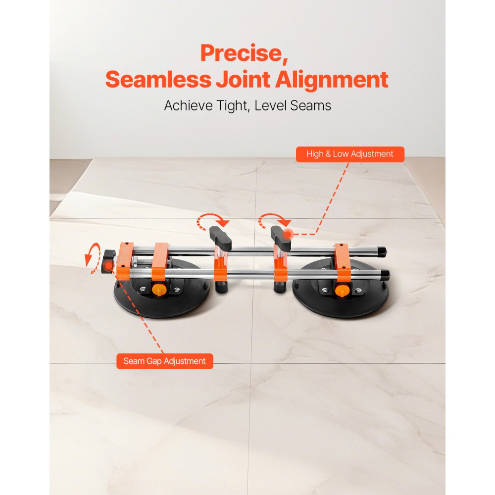 GSA-1 - 6" Nitrile Rubber Suction Cup Seam Setter for Tile Alignment