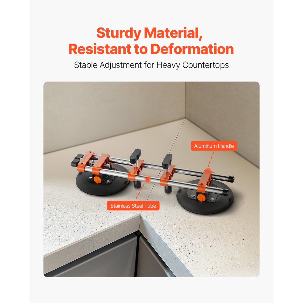 GSA-1 - 6" Nitrile Rubber Suction Cup Seam Setter for Tile Alignment