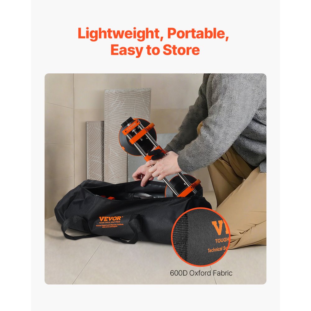 GSA-1 - 6" Nitrile Rubber Suction Cup Seam Setter for Tile Alignment