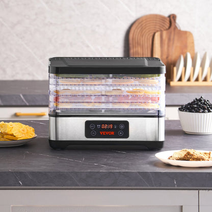 DH805 - 5-Tray VEVOR Food Dehydrator for Healthy Snacks & Meals