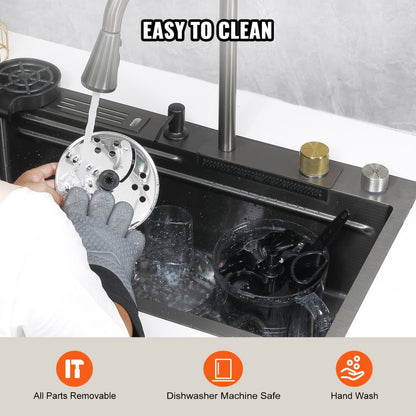 CY-329A - 14-Cup Electric Food Processor with Stainless Steel Blade