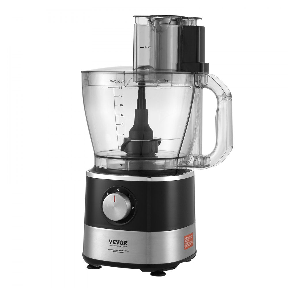 CY-329A - 14-Cup Electric Food Processor with Stainless Steel Blade