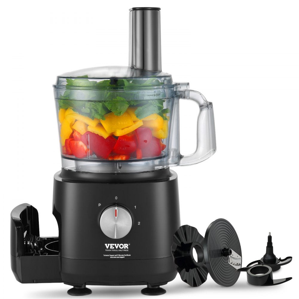 CY-365 - Effortless 9-Cup VEVOR Food Processor for Easy Meal Prep