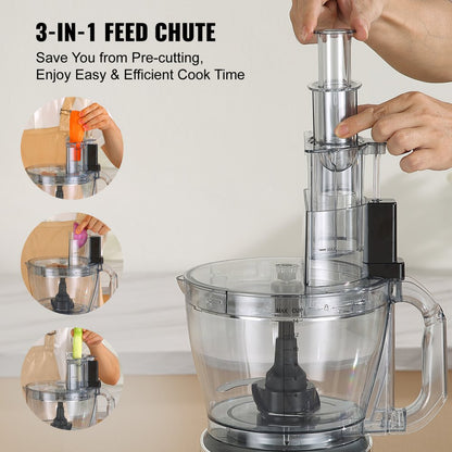 CY-329B - 14-Cup Versatile Food Processor with Stainless Steel Blades