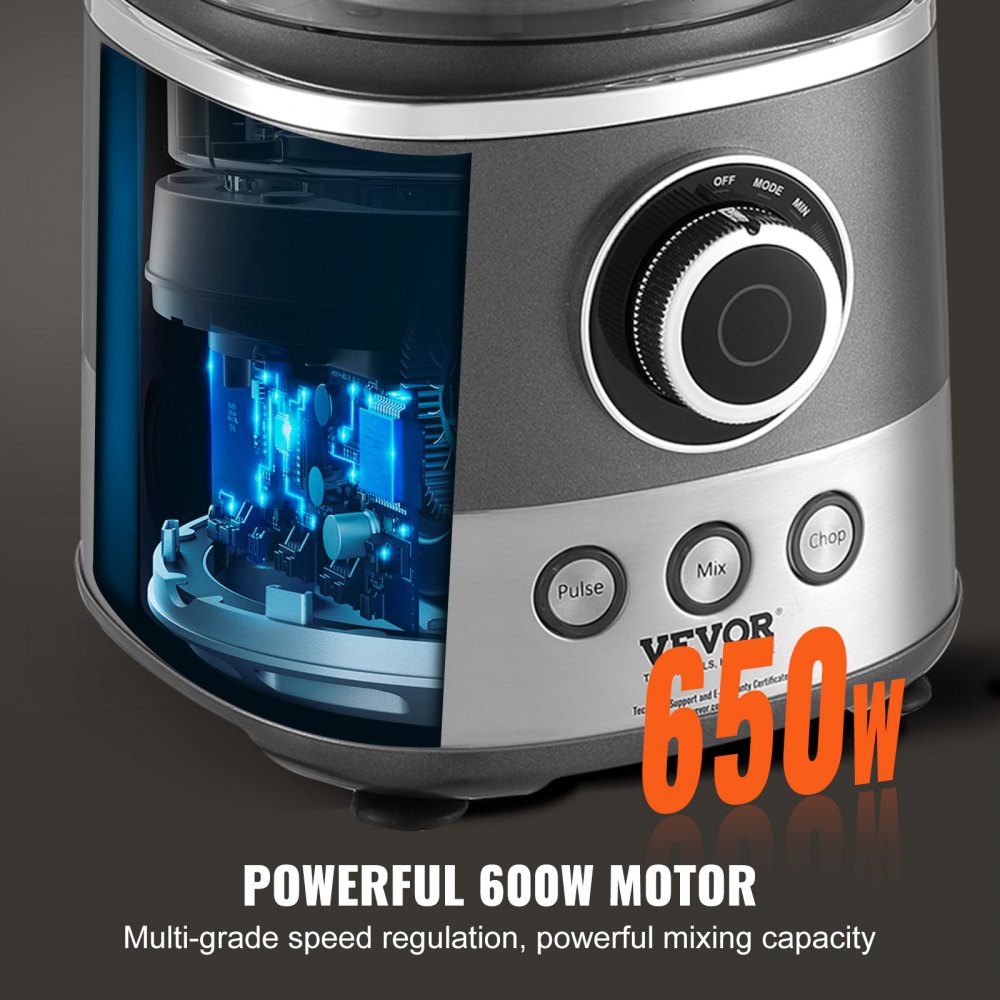 CY-329B - 14-Cup Versatile Food Processor with Stainless Steel Blades