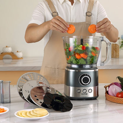 CY-329B - 14-Cup Versatile Food Processor with Stainless Steel Blades