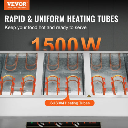 MDC-3 - 3-Pan Electric Food Warmer, Ideal for Large Events