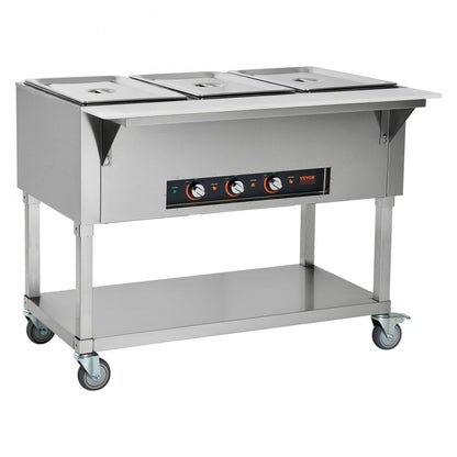 MDC-3 - 3-Pan Electric Food Warmer, Ideal for Large Events