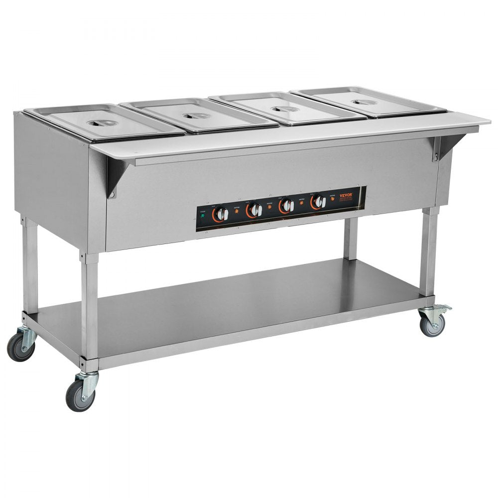 MDC-4 - 4-Pan Stainless Steel Food Warmer for Efficient Catering