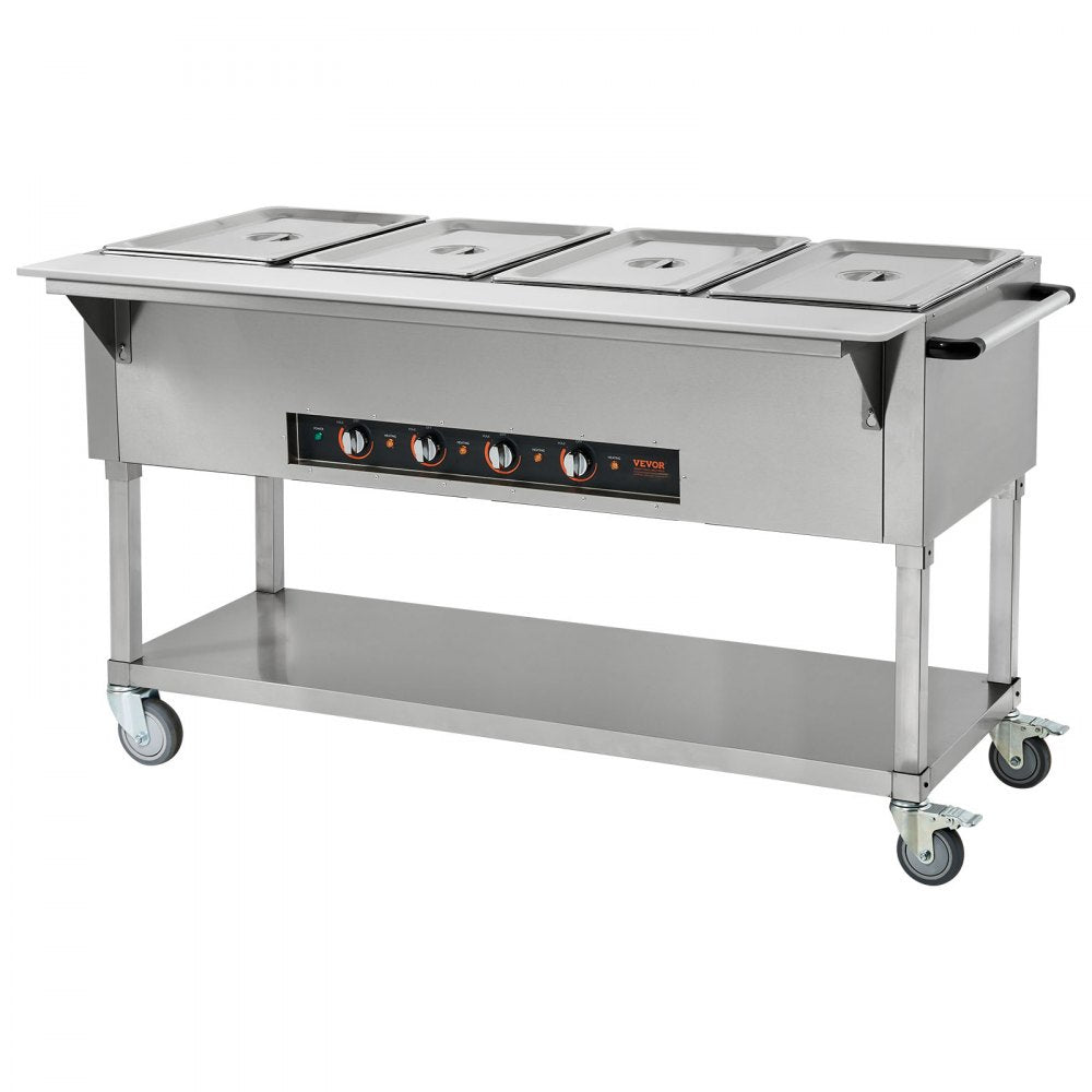 MDC-4 - 4-Pan Stainless Steel Food Warmer for Efficient Catering