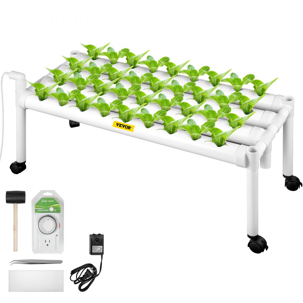 VV1-36W - Efficient Hydroponic System for 36 Plants with Timer Pump