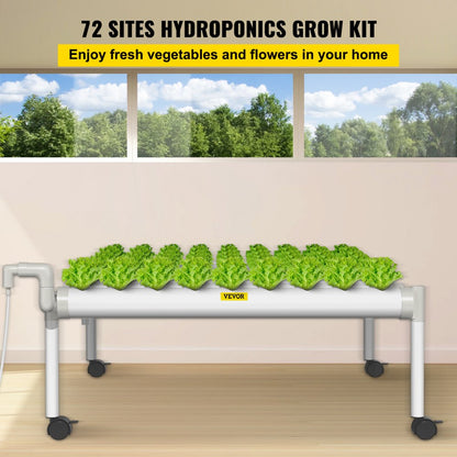 VV1-72W Hydroponic System - 8 Pipes, 72 Sites, 31" Each