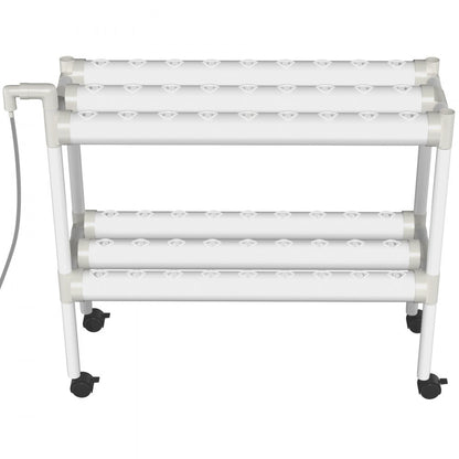 VVGrey2-54 - 54-Site Hydroponics System with 6 Pipes for Vegetables & Herbs