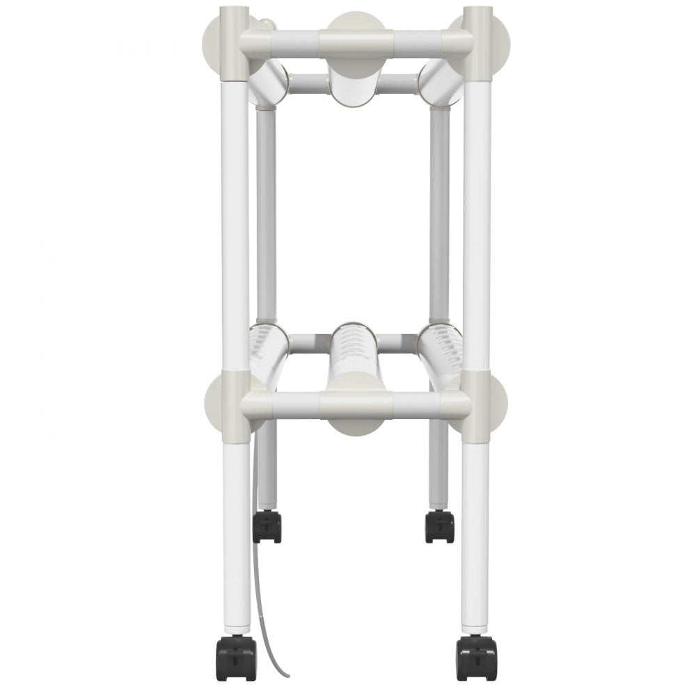 VVGrey2-54 - 54-Site Hydroponics System with 6 Pipes for Vegetables & Herbs