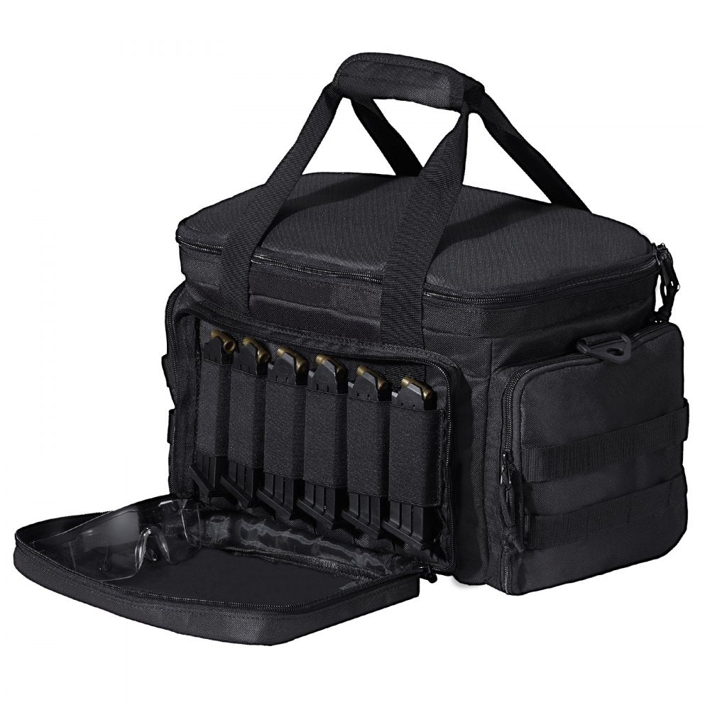TL-1733 - Durable Tactical Range Bag for 4 Handguns & 6 Magazines