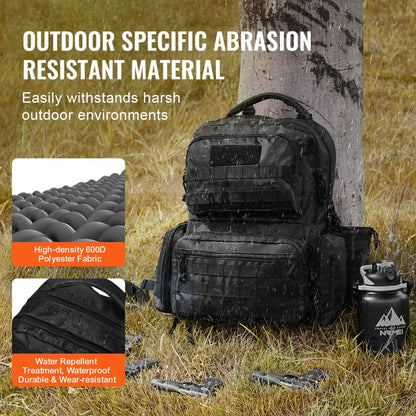 BK-2558 - VEVOR Tactical Backpack for 6 Handguns & 10 Magazines