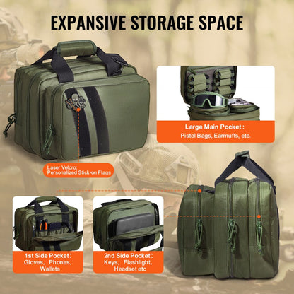 TL-1710 - Waterproof Tactical Bag for 2 Handguns & 6 Magazines