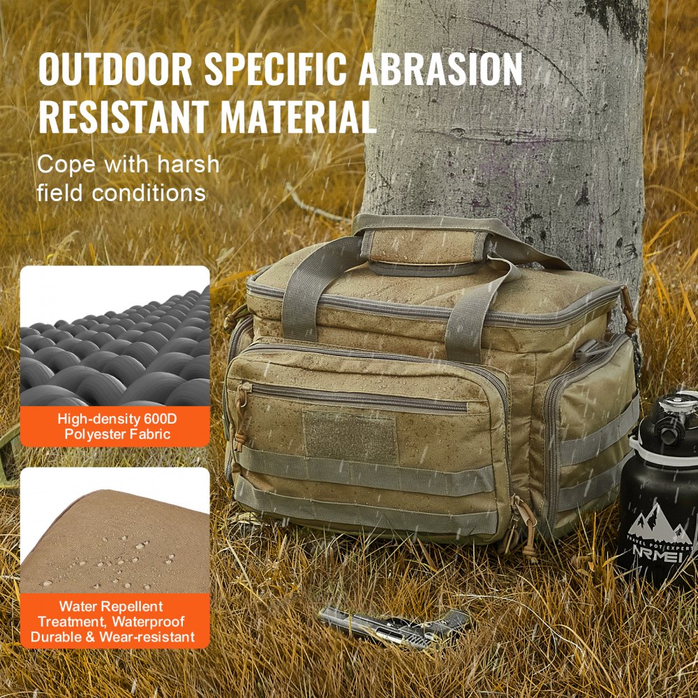 TL-1733 - VEVOR Tactical Range Bag for 4 Handguns & 6 Magazines