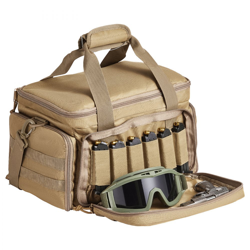 TL-1733 - VEVOR Tactical Range Bag for 4 Handguns & 6 Magazines