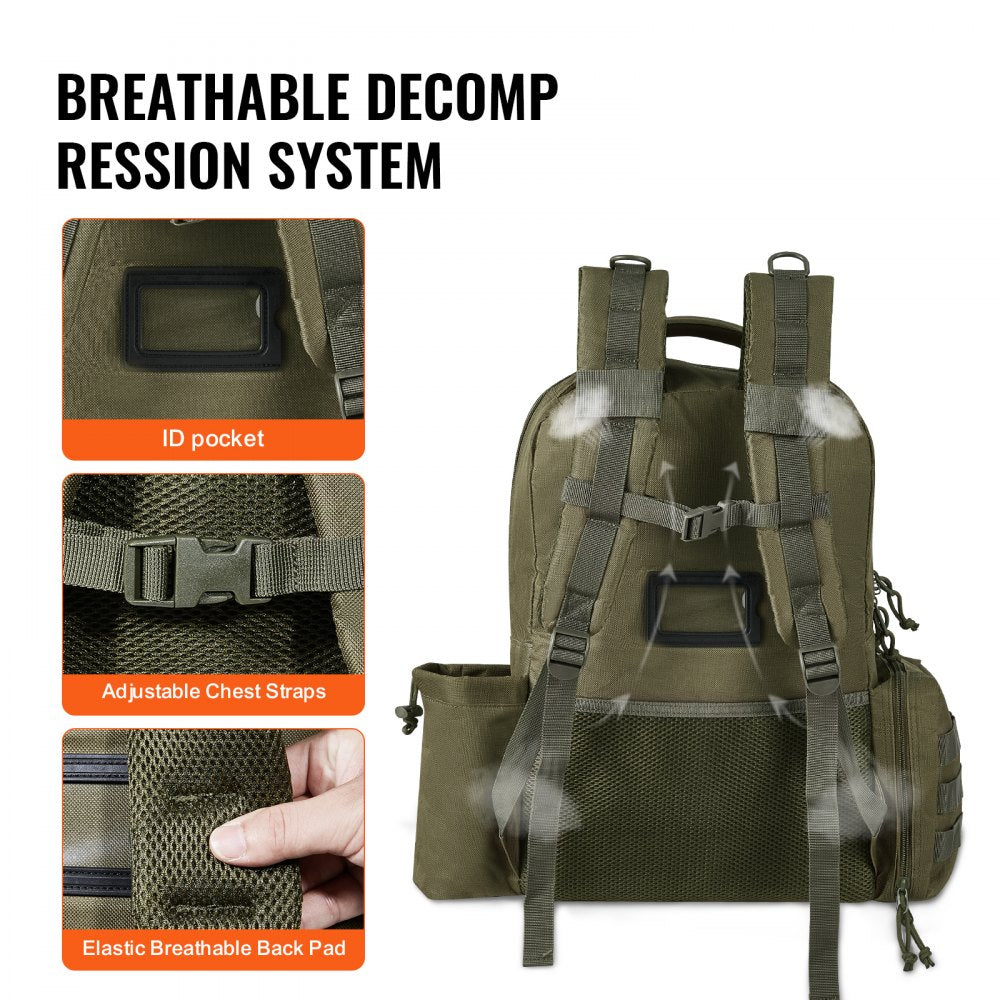 BK-2558 - Waterproof Tactical Backpack for 6 Pistols & 10 Magazines