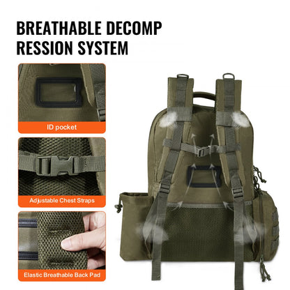 BK-2558 - Waterproof Tactical Backpack for 6 Pistols & 10 Magazines