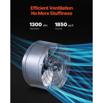 BT-WM15P065S0 - 15" Gable Mount Fan with 1300 CFM Airflow