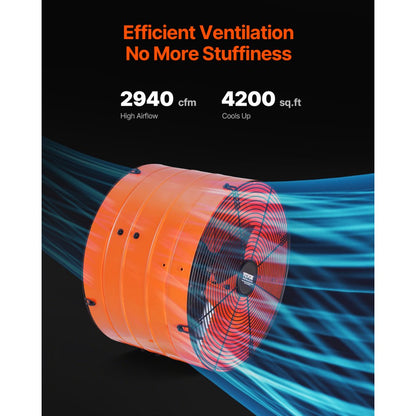 HI420IS - Energy Efficient 16 Inch Gable Mount Attic Exhaust Fan