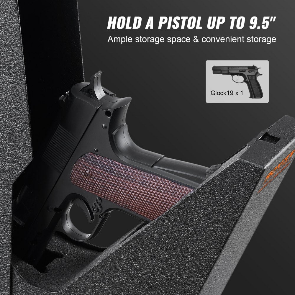 AL370 - Compact Biometric Gun Safe with Fingerprint Access and Foam Interior
