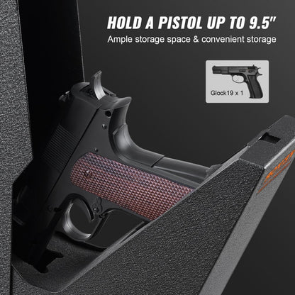 AL370 - Compact Biometric Gun Safe with Fingerprint Access and Foam Interior