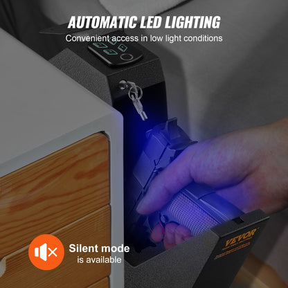 AL370 - Compact Biometric Gun Safe with Fingerprint Access and Foam Interior