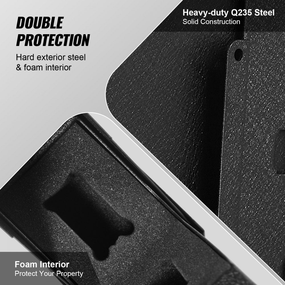 AL370 - Compact Biometric Gun Safe with Fingerprint Access and Foam Interior