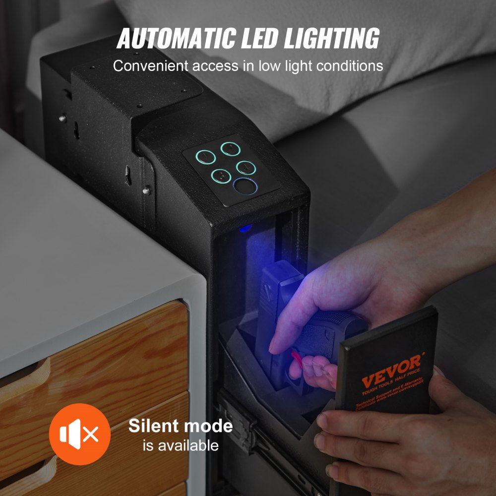 AL300 - Biometric Gun Safe for Pistols with Three Access Modes