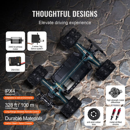 300E - 1:18 Off-Road RC Truck with Brushless Motor & 42-Min Battery