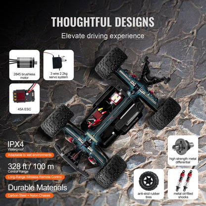 206E - 1:10 Scale All-Terrain RC Car with 50 km/h Speed