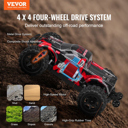 9300E - 1:18 Off-Road RC Car with High-Speed Motor and Waterproof Design