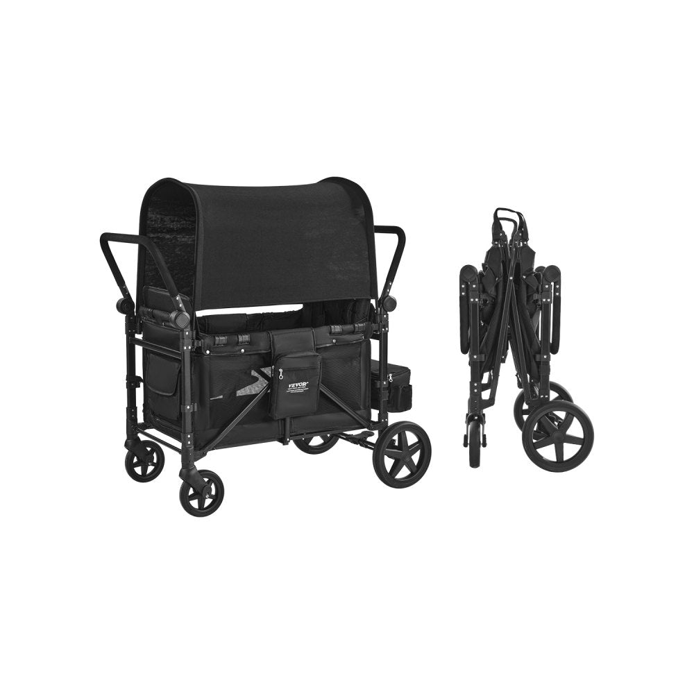 IM4seater-HS - Portable 4-Seater Wagon Stroller with Safety Harness