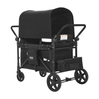 IM4seater-HS - Portable 4-Seater Wagon Stroller with Safety Harness