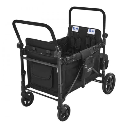IM4seater-HS - Portable 4-Seater Wagon Stroller with Safety Harness