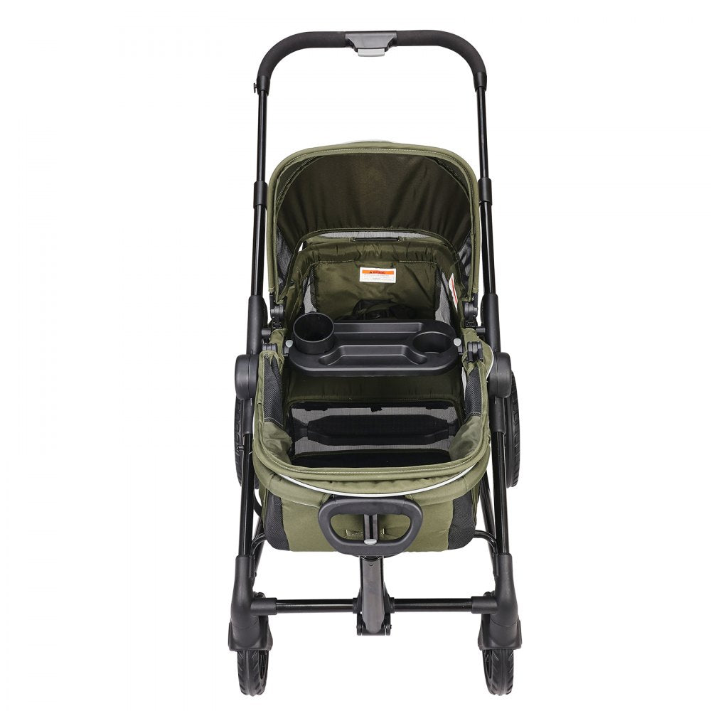 D005 - Compact All-Terrain Stroller Wagon for Twins, 55 lbs Capacity