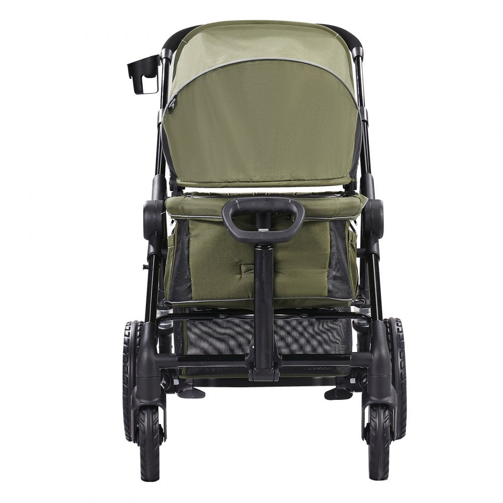 D005 - Compact All-Terrain Stroller Wagon for Twins, 55 lbs Capacity