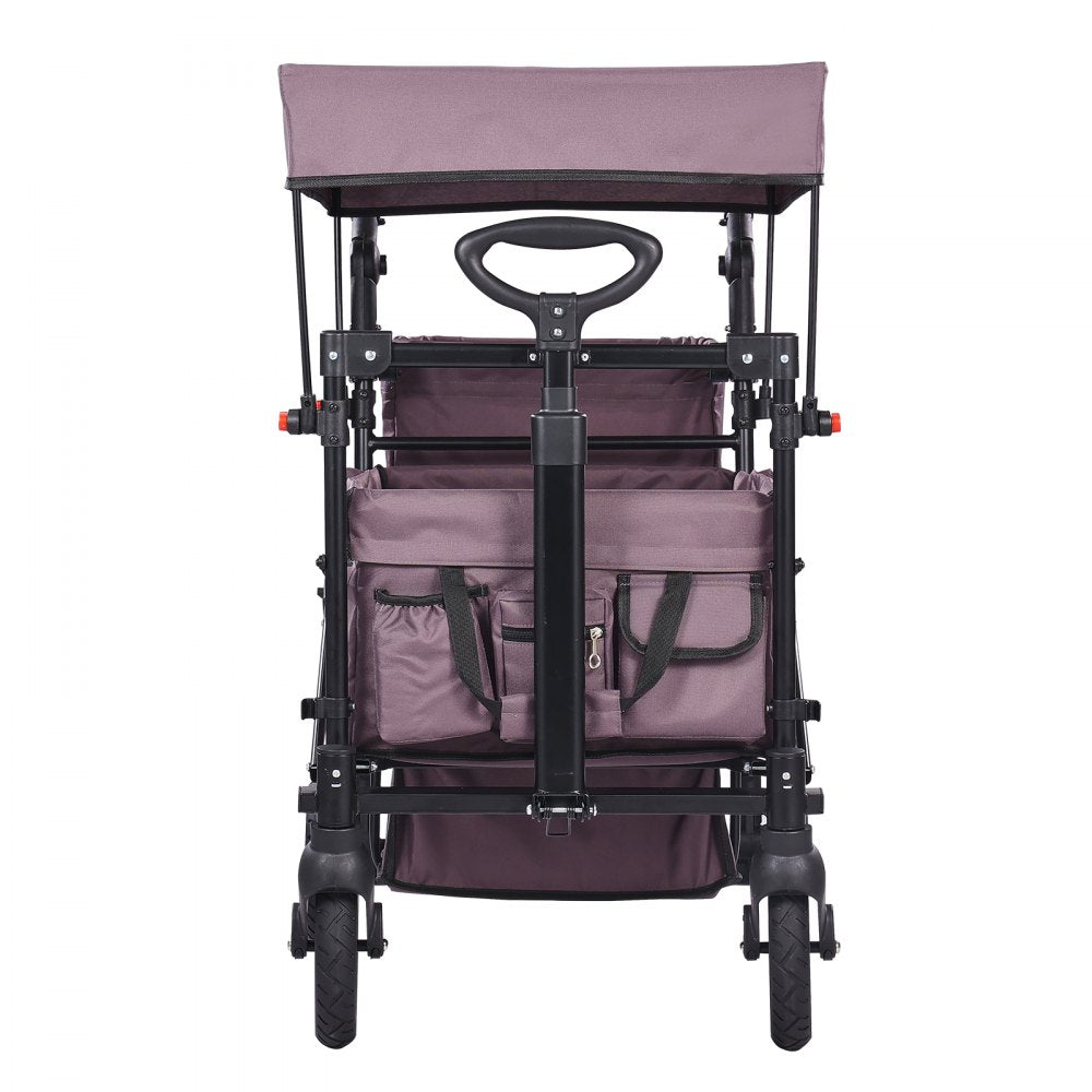 IM-662-AZ - Twin Ready Wagon Stroller with Canopy & Foldable Design