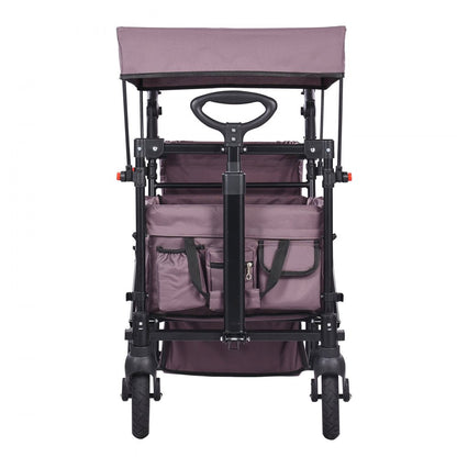 IM-662-AZ - Twin Ready Wagon Stroller with Canopy & Foldable Design