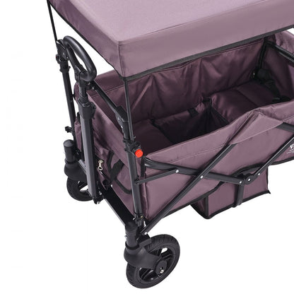 IM-662-AZ - Twin Ready Wagon Stroller with Canopy & Foldable Design