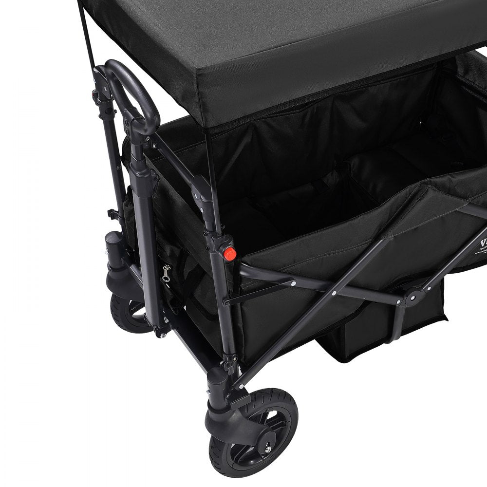 IM-662-HS - Quick-Fold VEVOR Wagon Stroller for 2 Kids, 55 lbs Capacity
