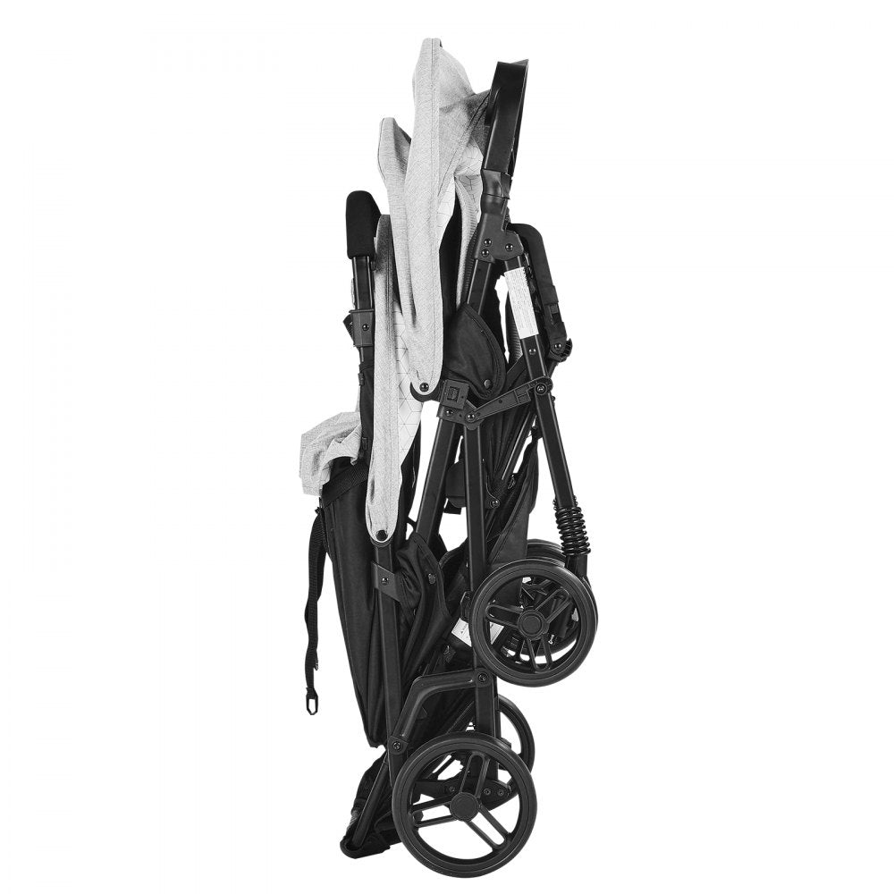 T33 - Portable Lightweight Double Stroller with Comfortable Seats