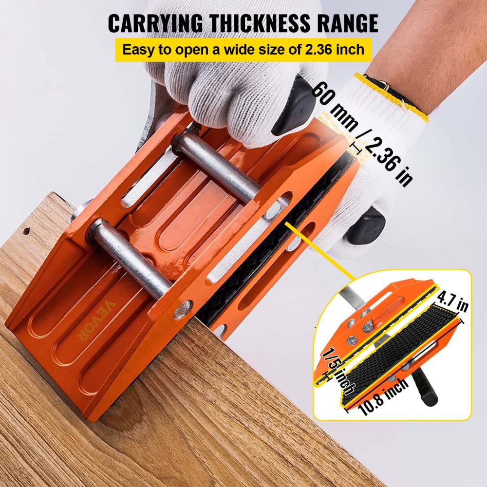 60BYJ - VEVOR Double-Handed Clamps for Lifting Panels, 550 lbs Capacit ...