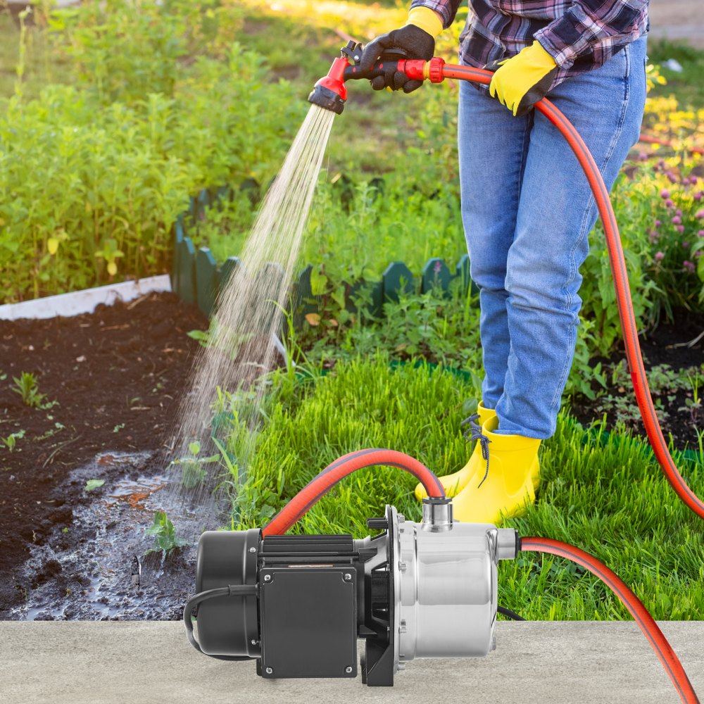 ZX11003 - High-Efficiency 1HP Stainless Steel Jet Pump, 18.5 GPM Flow