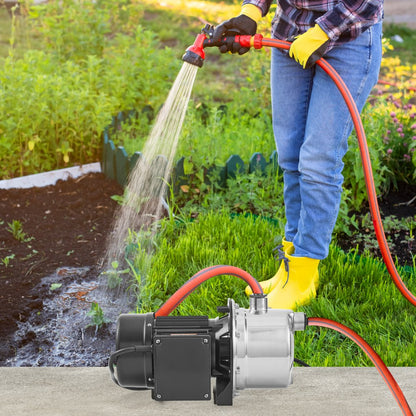 ZX11003 - High-Efficiency 1HP Stainless Steel Jet Pump, 18.5 GPM Flow