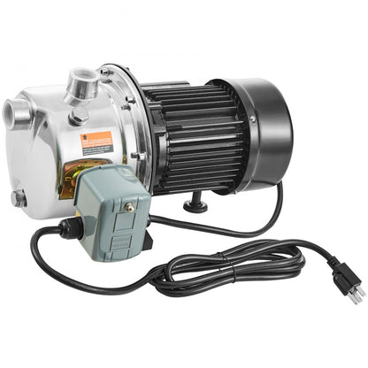 ZX11003 - High-Efficiency 1HP Stainless Steel Jet Pump, 18.5 GPM Flow