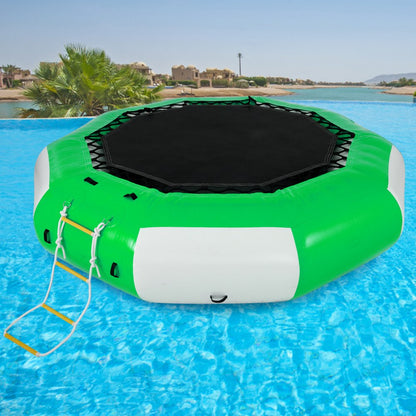 010482477164 - 10FT Inflatable Water Trampoline for Fun & Relaxation